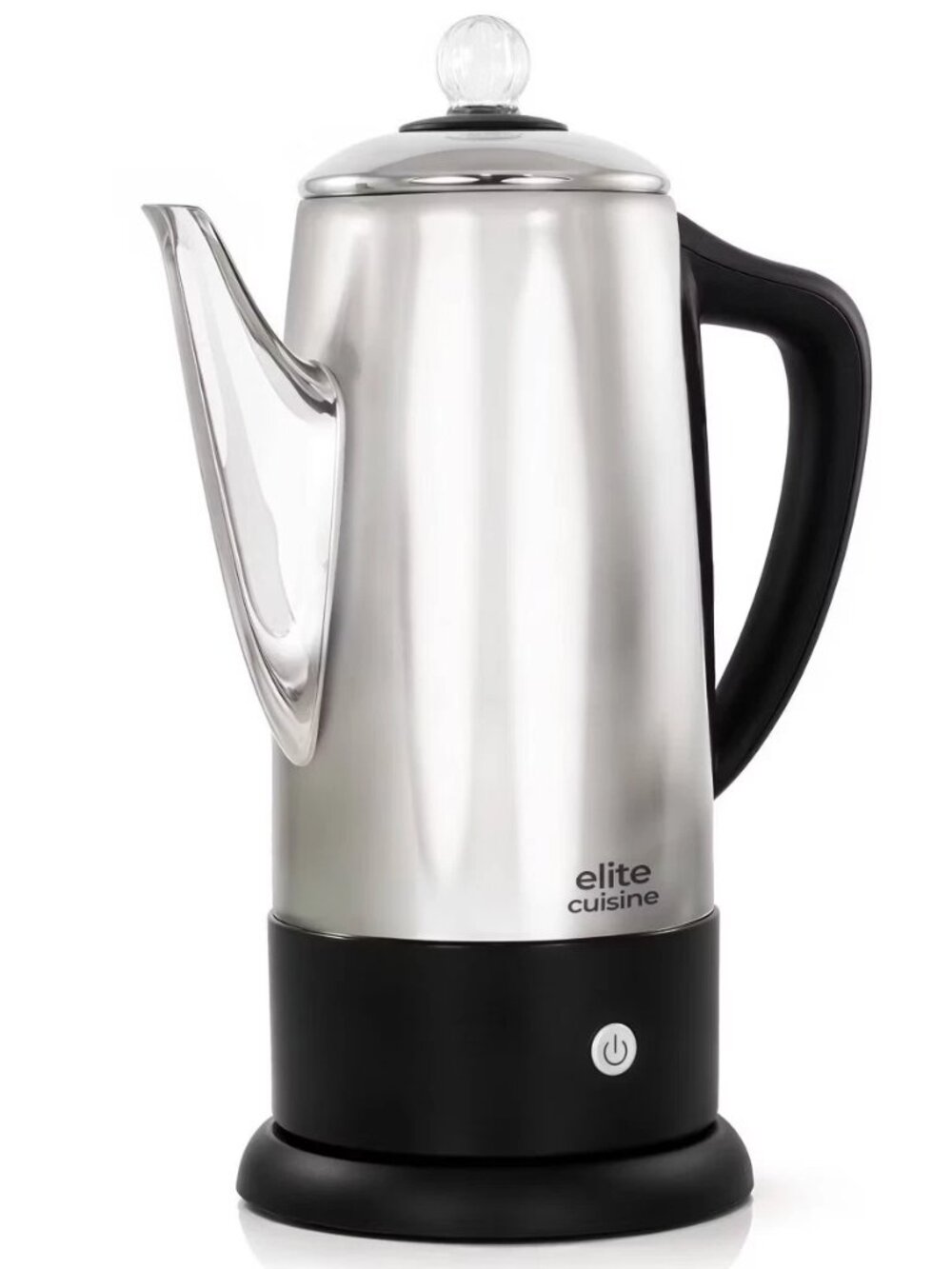 Elite Cuisine 12-Cup Electric Coffee Maker – Stainless Steel – Modern Drip Brew